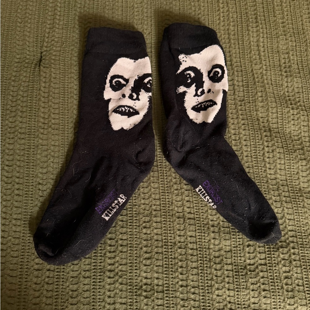 Like New Women’s The Exorcist X Killstar Black Pazuzu Socks